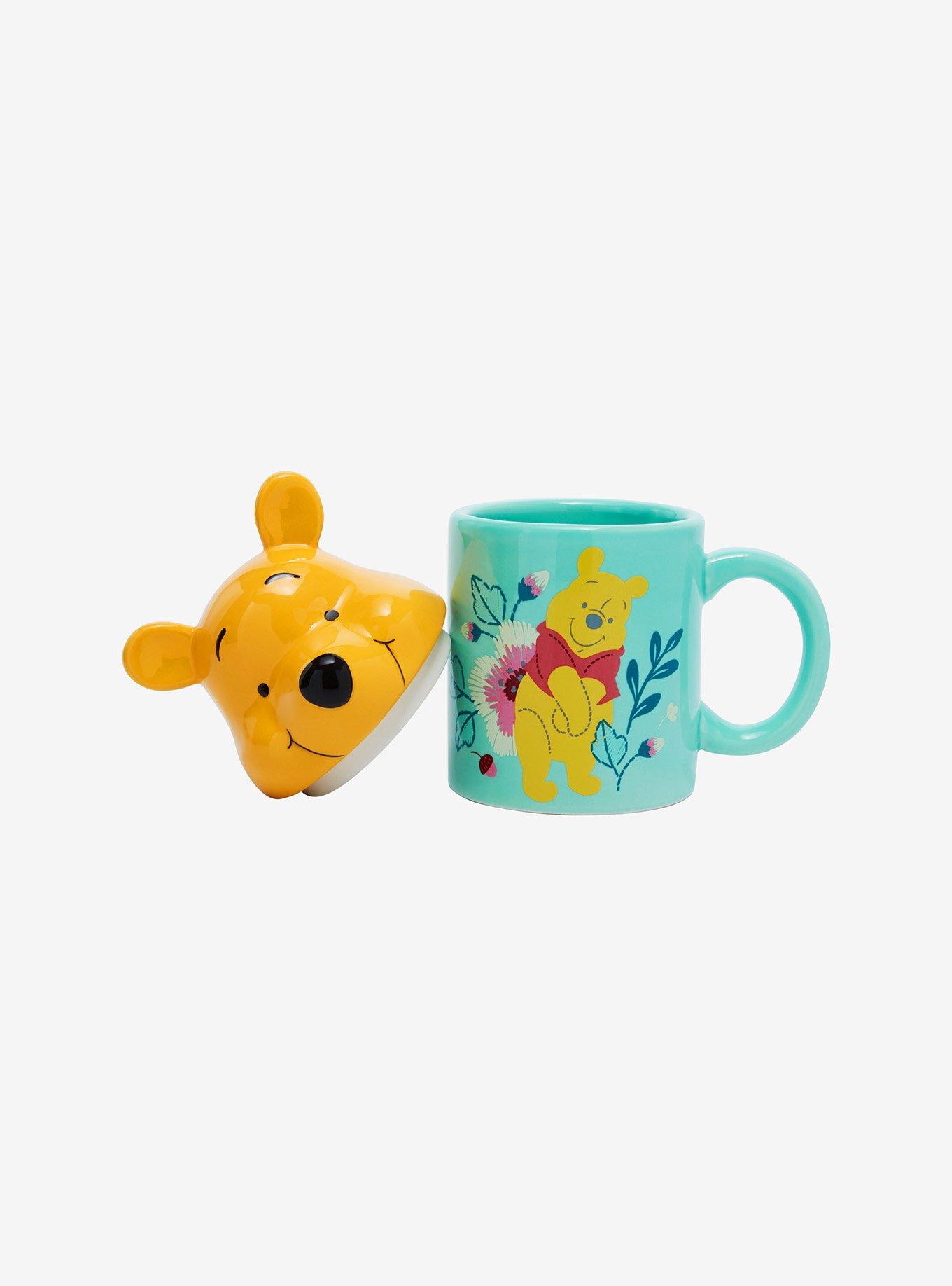 Disney Winnie the Pooh Floral Mug with Figural Lid, , alternate