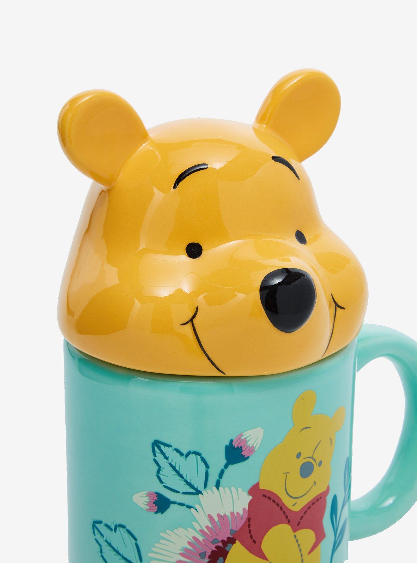 Disney Winnie the Pooh Floral Mug with Figural Lid, , alternate