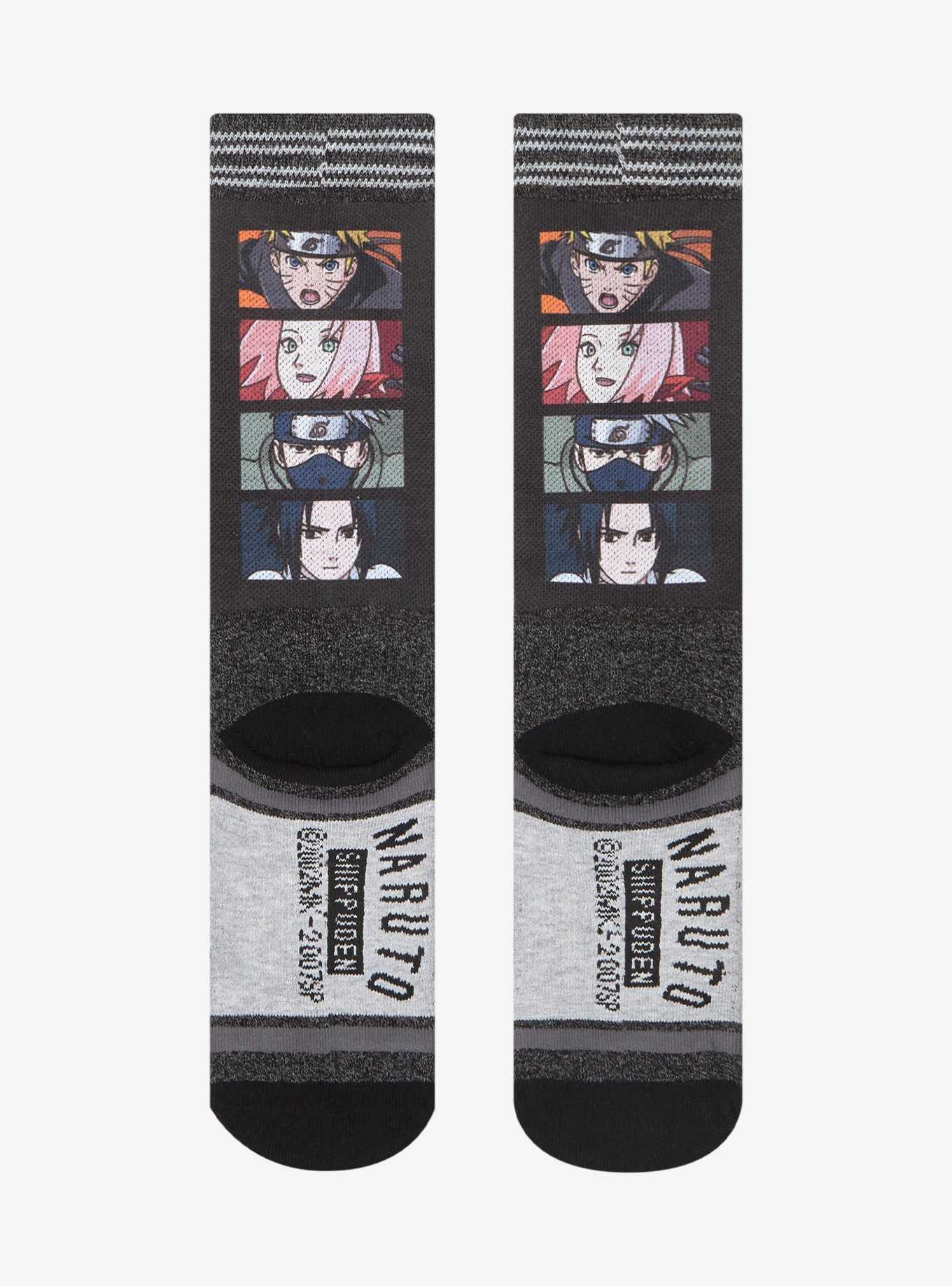 Naruto Shippuden Team 7 Panel Crew Socks, , hi-res