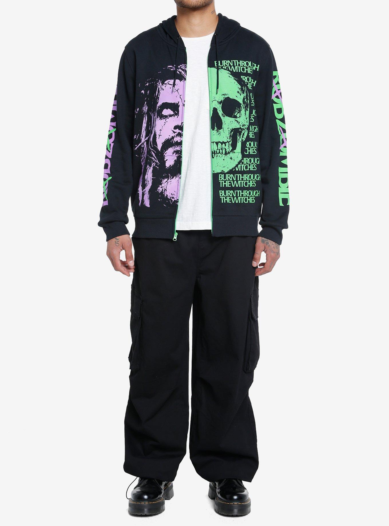 Rob Zombie Dragula Split Hoodie, BLACK, alternate