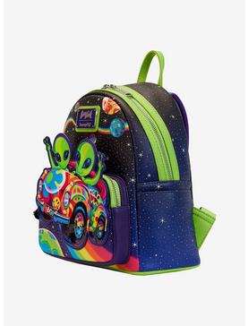 Loungefly Lisa Frank Peace Love & Aliens Glow-In-The-Dark Mini Backpack, , hi-res