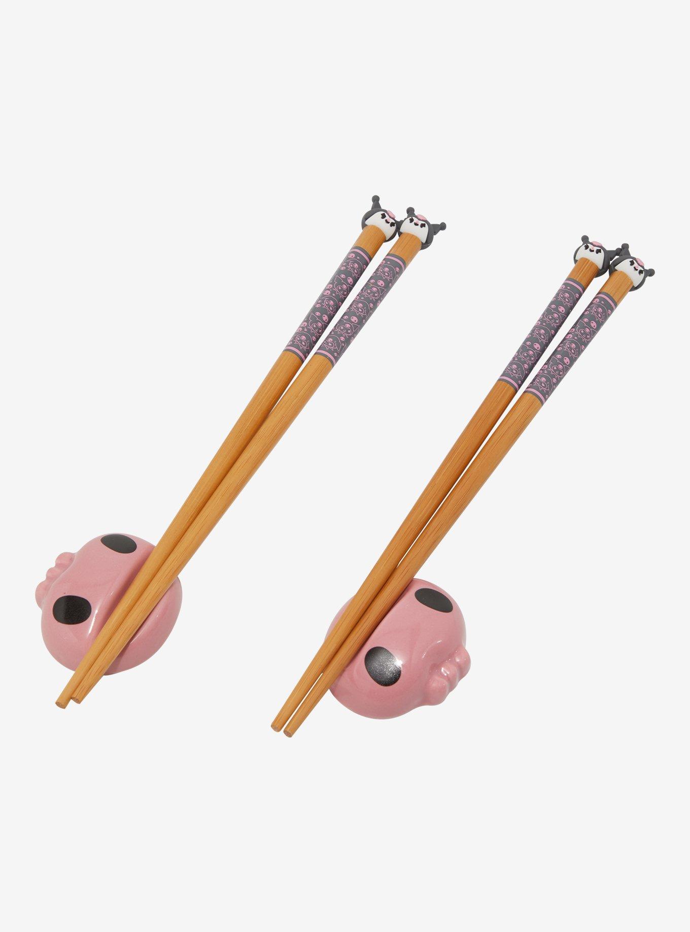 Sanrio Kuromi Chopstick & Rest Set, , hi-res