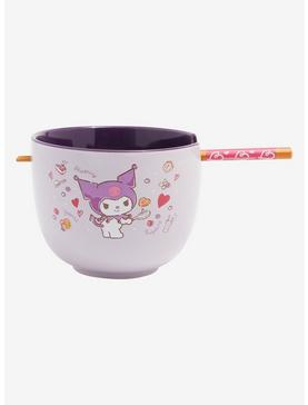 Sanrio Kuromi and Blueberries Ramen Bowl with Chopsticks and Spoon, , hi-res