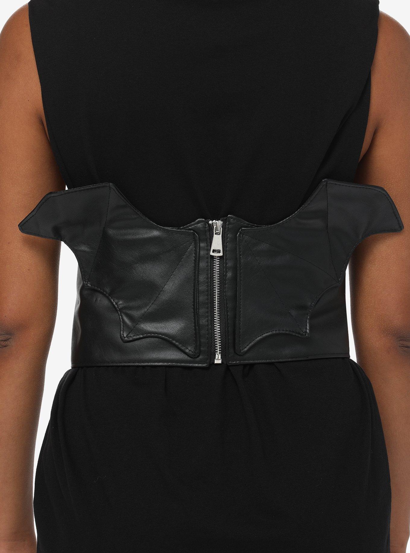 Bat Wing Zip-Up Corset, , hi-res