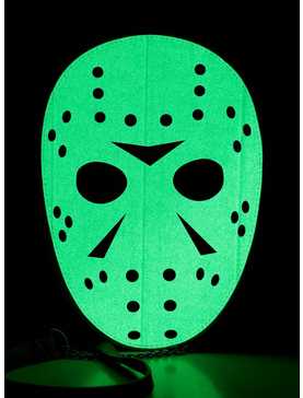 Friday The 13th Jason Mask Glow-In-The-Dark Crossbody Bag, , hi-res