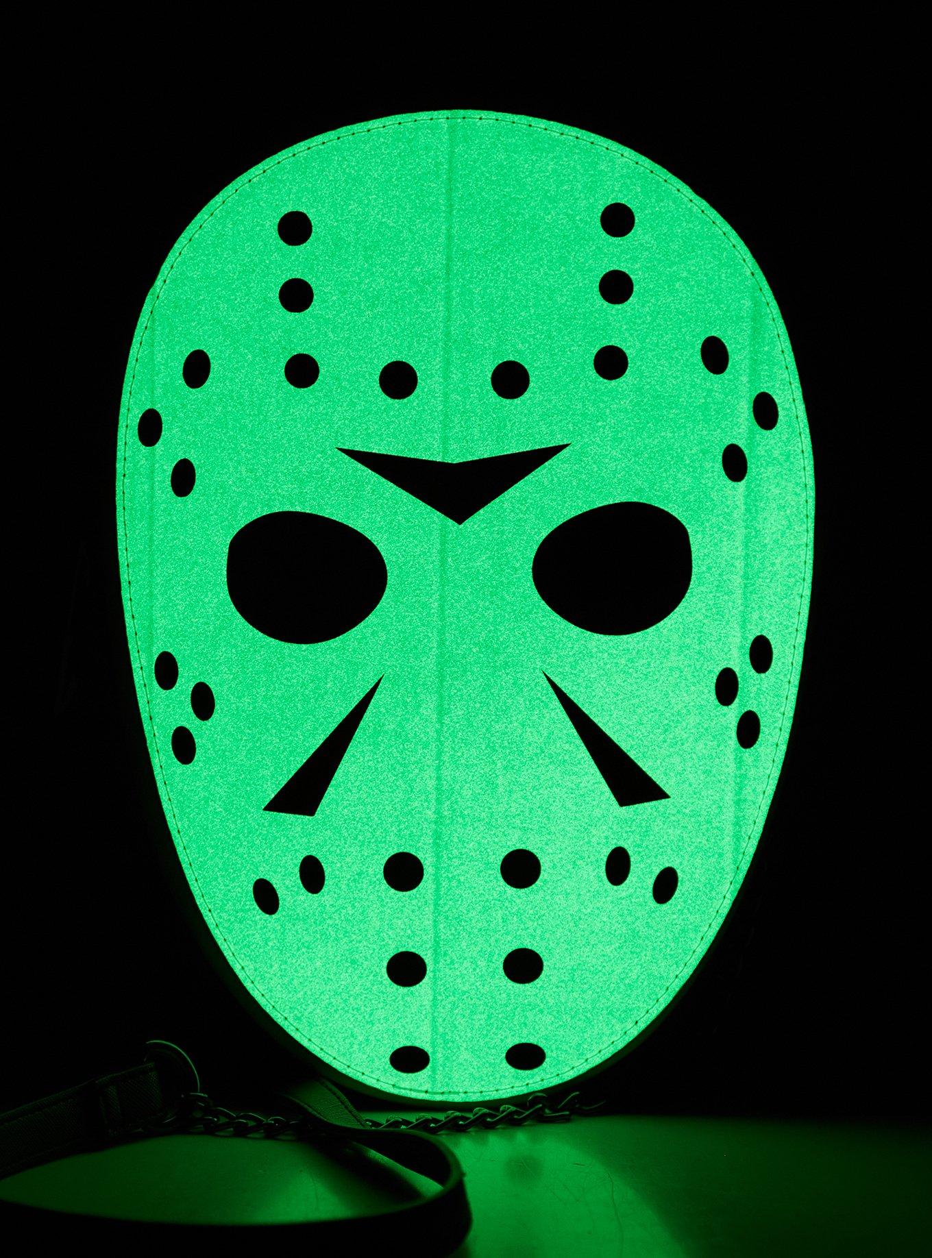 Friday The 13th Jason Mask Glow-In-The-Dark Crossbody Bag, , alternate