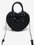 Black Lolita Heart Crossbody Bag, , alternate