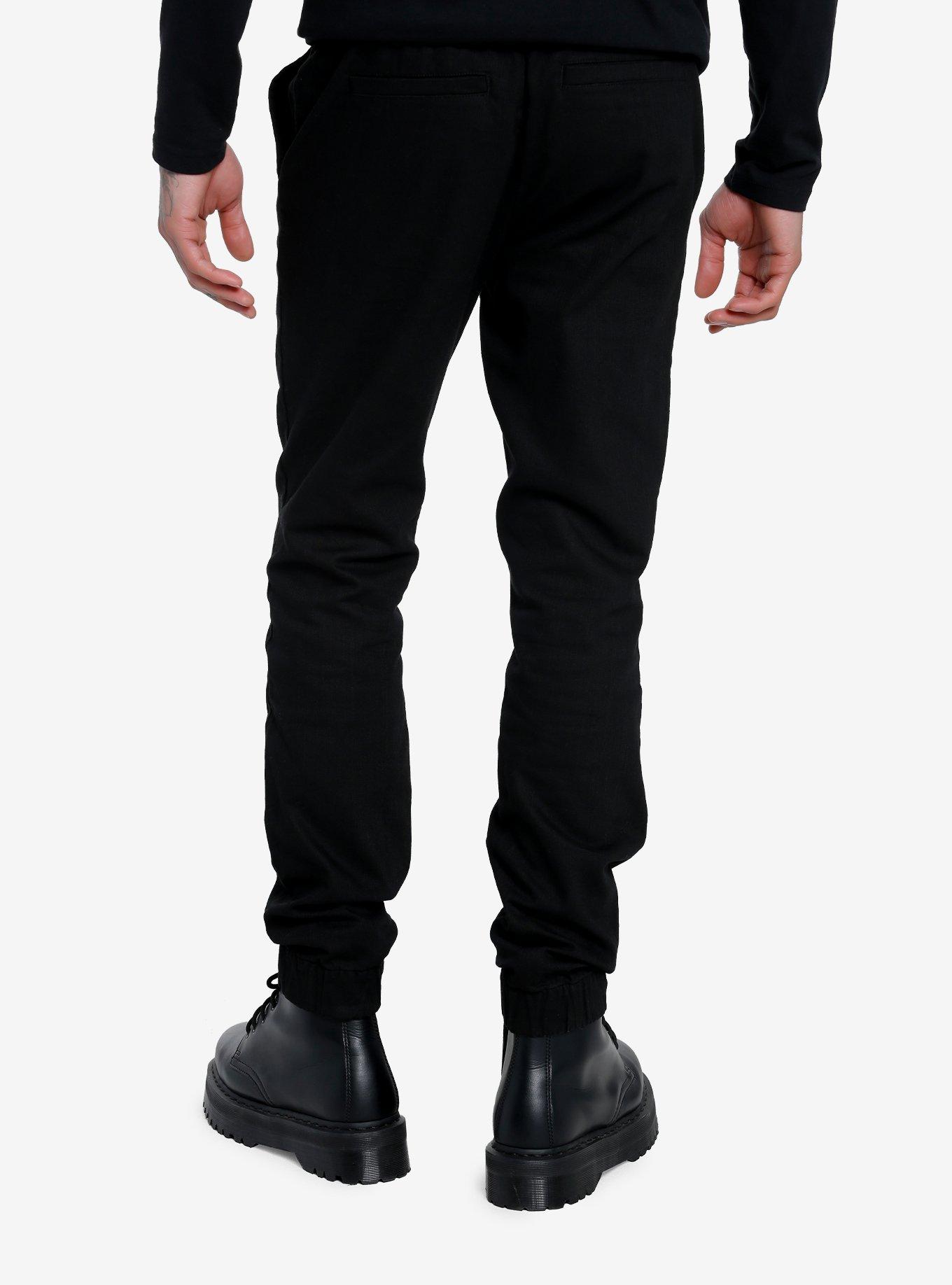 Skeleton Jogger Pants, BLACK, alternate