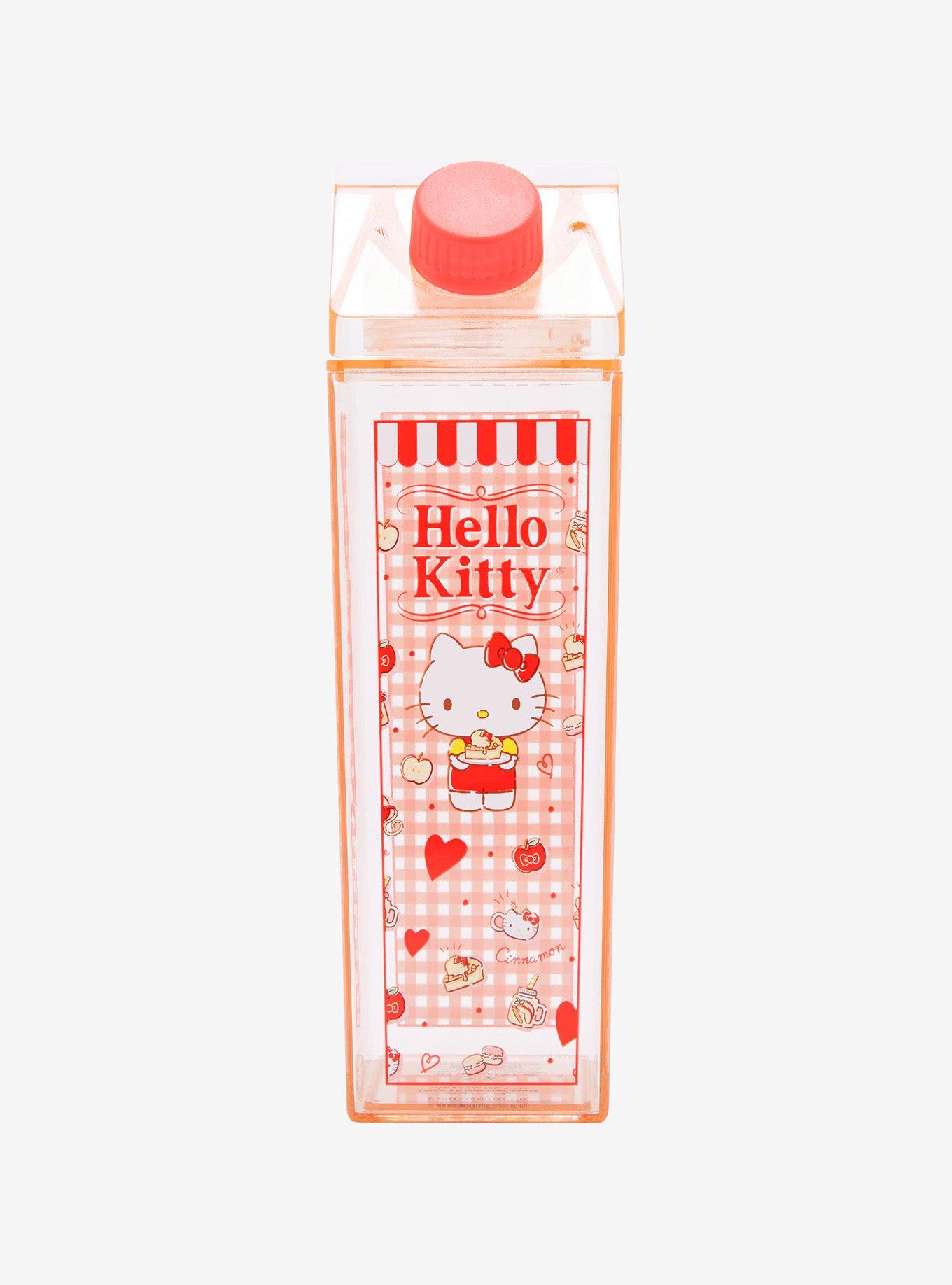 Hello Kitty Sweets Red Milk Carton Water Bottle, , alternate