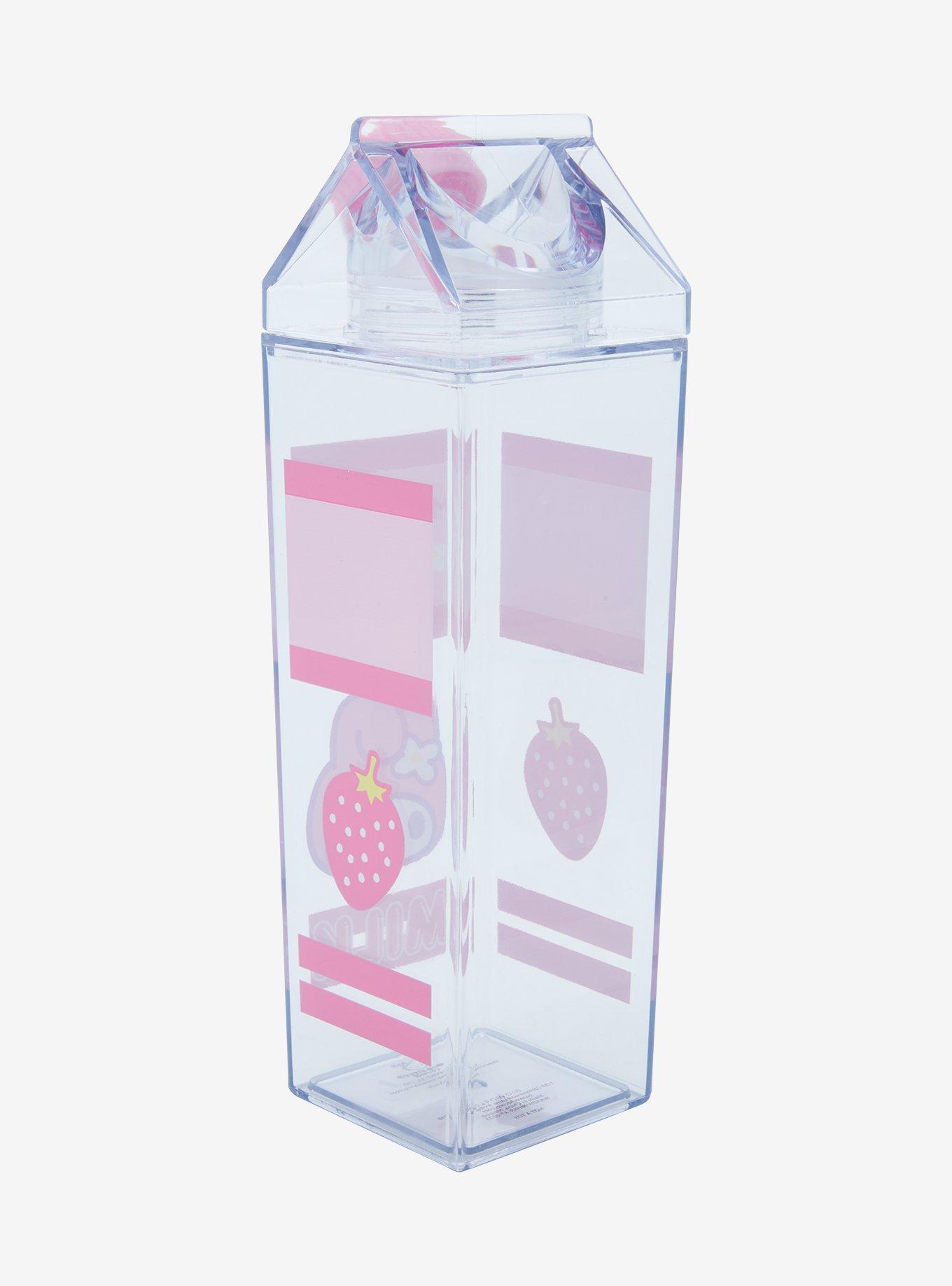 My Melody Strawberry Milk Carton Water Bottle, , alternate
