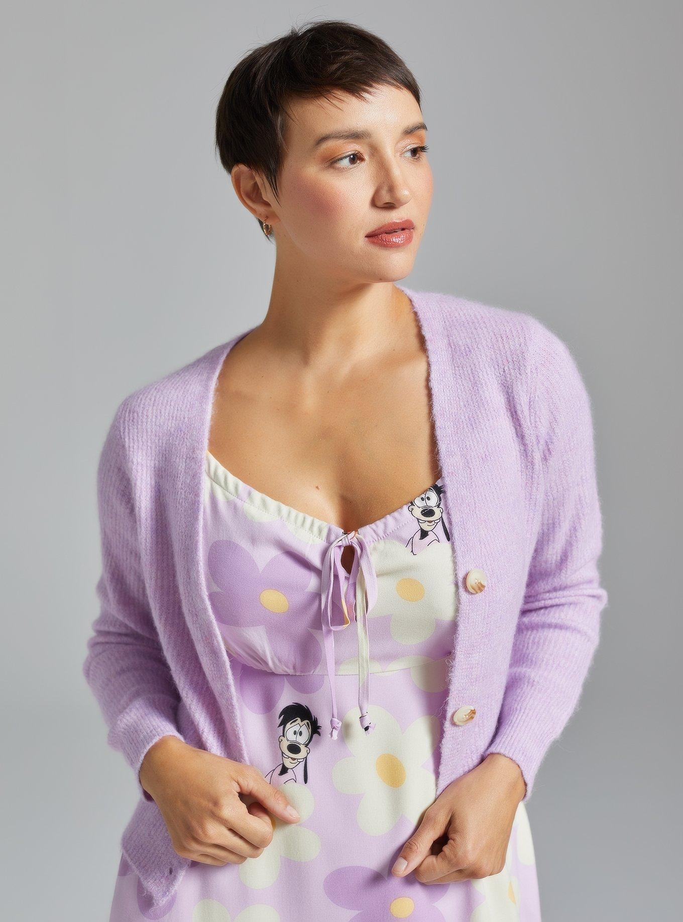 Disney A Goofy Movie Floral Max & Roxanne Tank Dress - BoxLunch Exclusive, LILAC, alternate