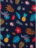Her Universe Disney Lilo & Stitch Tropical Floral Allover Print Smock Dress - BoxLunch Exclusive , NAVY, alternate