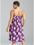Disney The Nightmare Before Christmas Playing Cards Allover Print Slip Dress - BoxLunch Exclusive, PURPLE, alternate