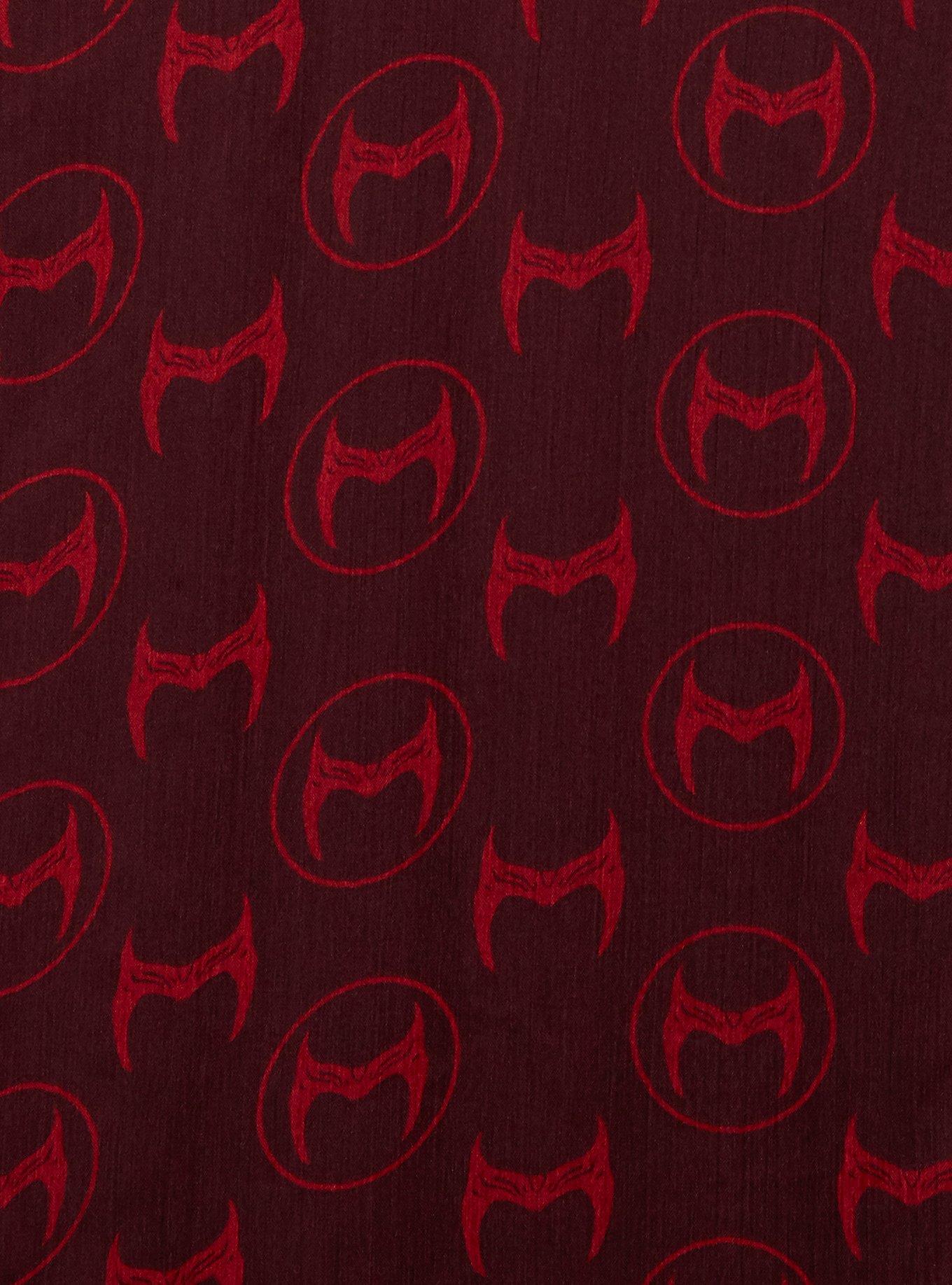 Marvel Scarlet Witch Crowns Allover Print Dress - BoxLunch Exclusive, DARK RED, alternate