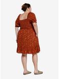 Her Universe Star Wars Rebellion Floral Allover Print Plus Size Smock Dress - BoxLunch Exclusive, RUST, alternate