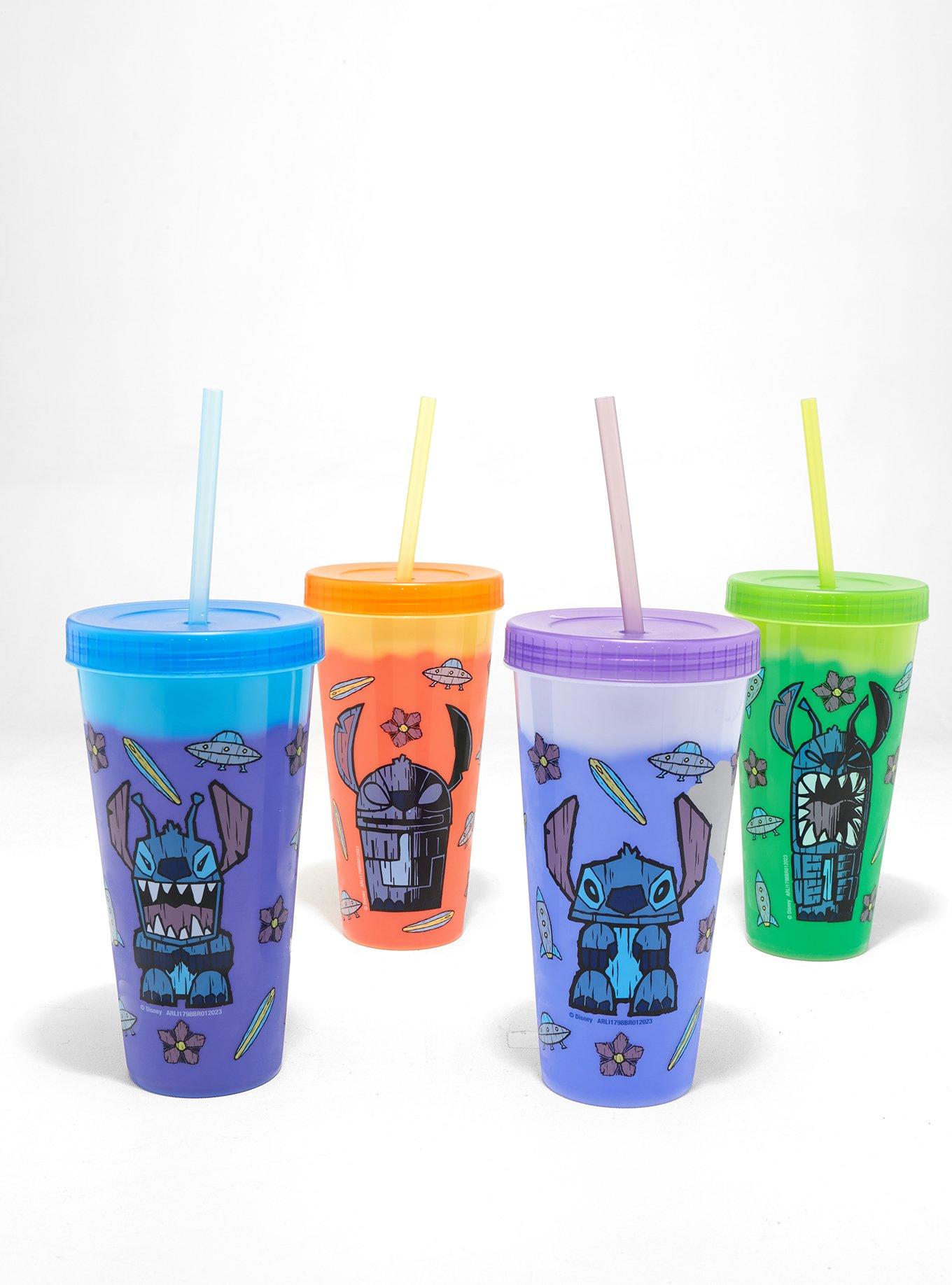 Disney Lilo & Stitch Tiki Color-Changing Acrylic Travel Cup Set, , alternate