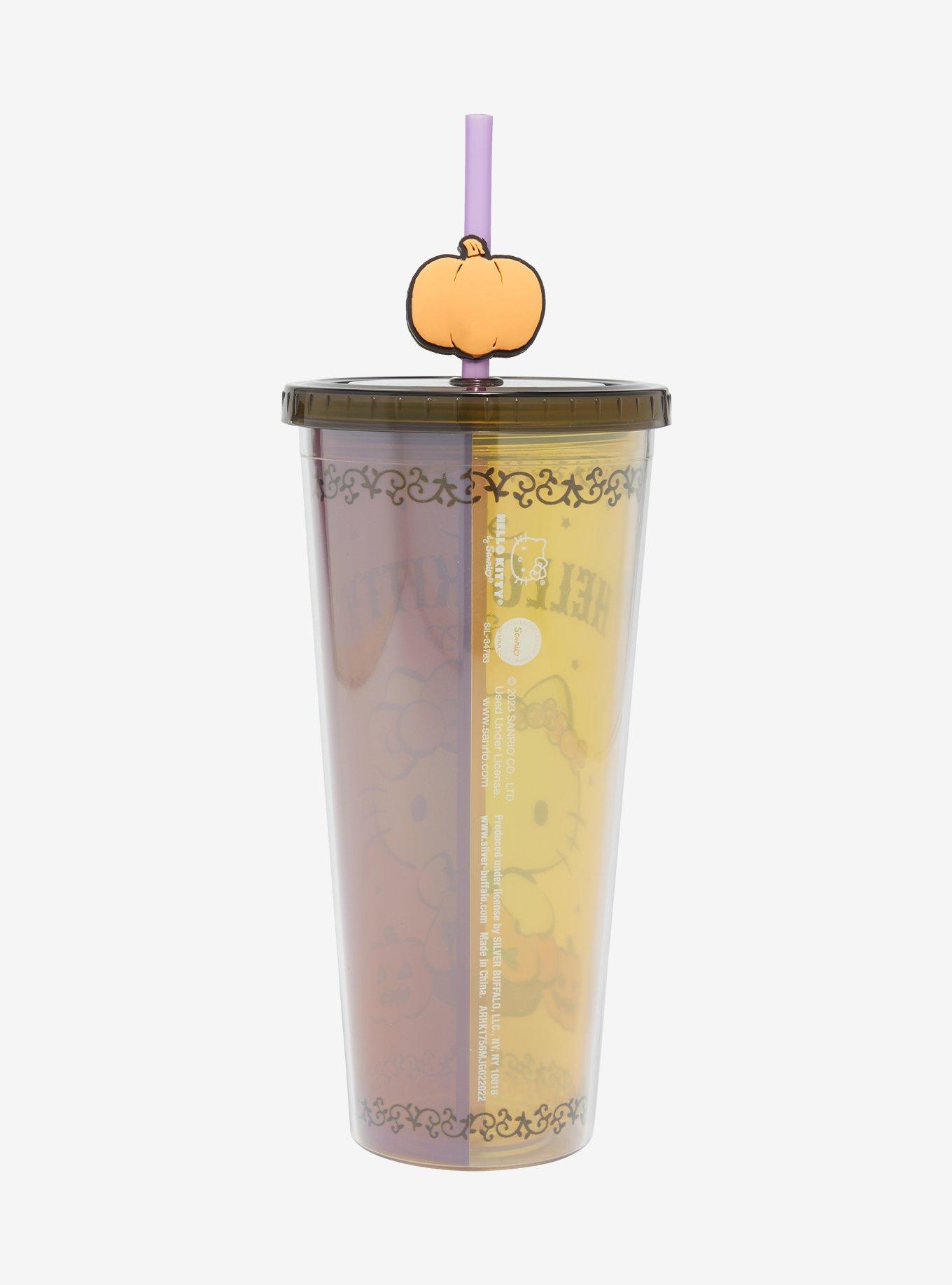 Hello Kitty Pumpkin Acrylic Travel Cup Hot Topic Exclusive, , alternate