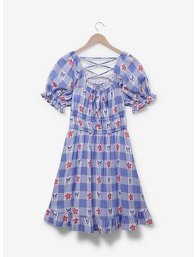 Sanrio Kuromi Gingham Floral Plus Size Smock Dress - BoxLunch Exclusive, , hi-res