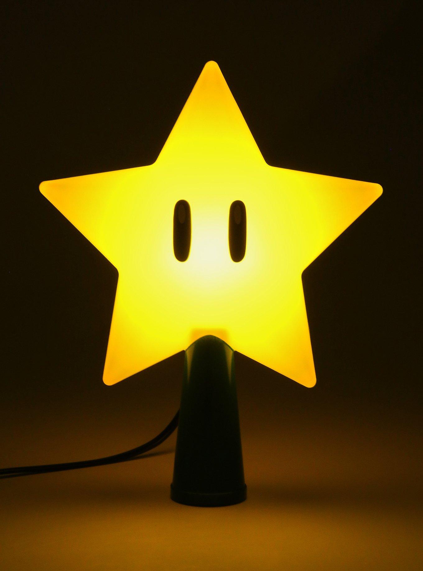 Nintendo Super Mario Super Star Light-Up Tree Topper, , alternate