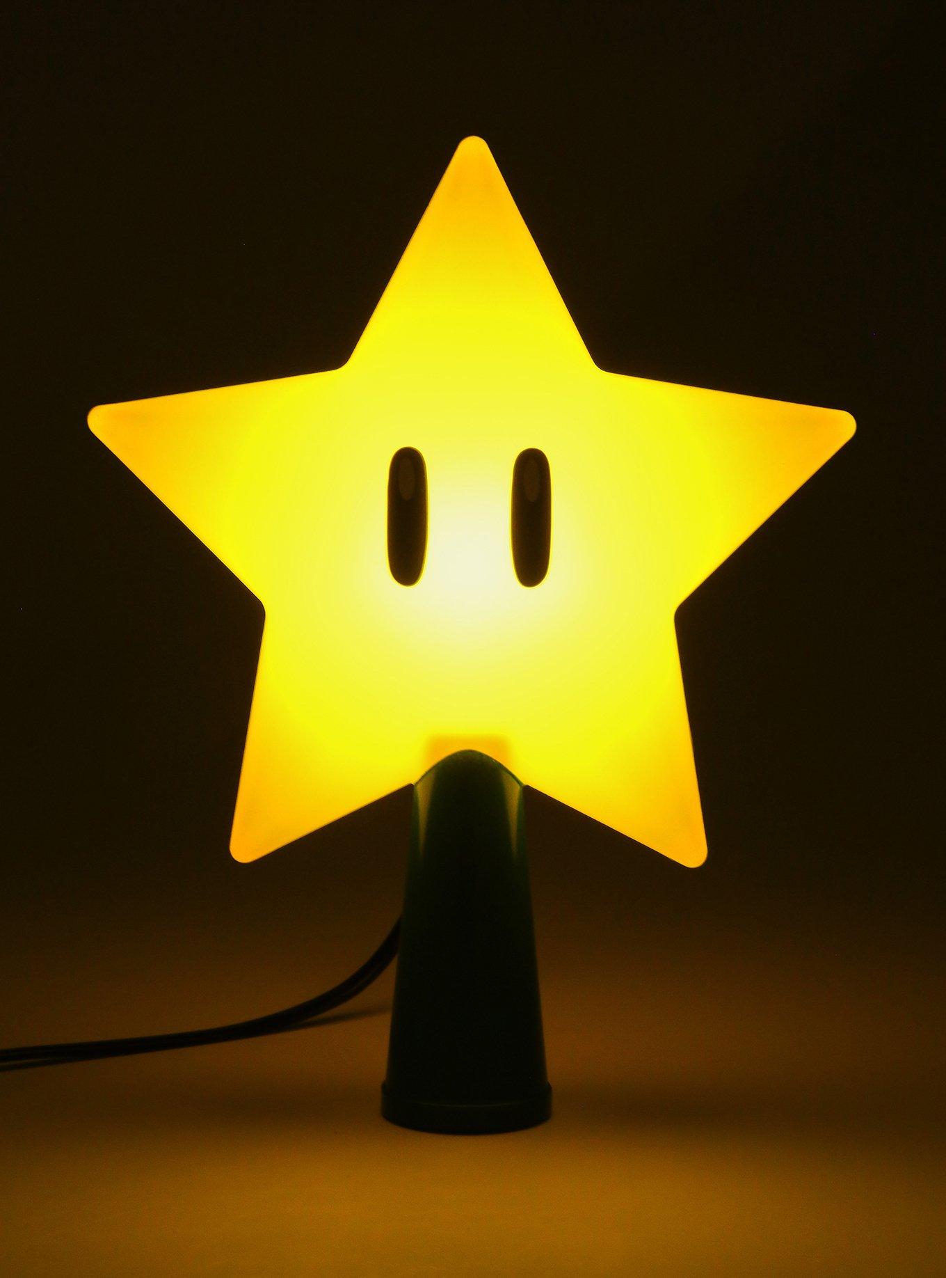 Nintendo Super Mario Super Star Light-Up Tree Topper, , hi-res