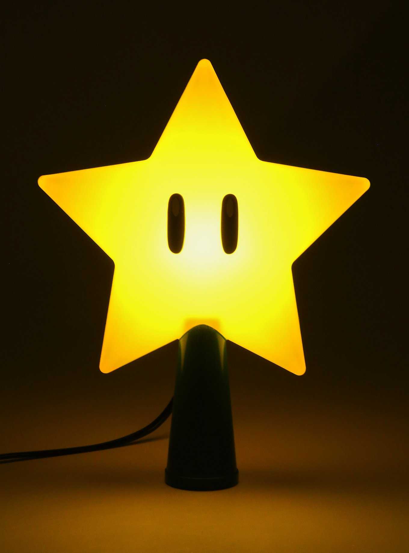 Nintendo Super Mario Super Star Light-Up Tree Topper, , hi-res