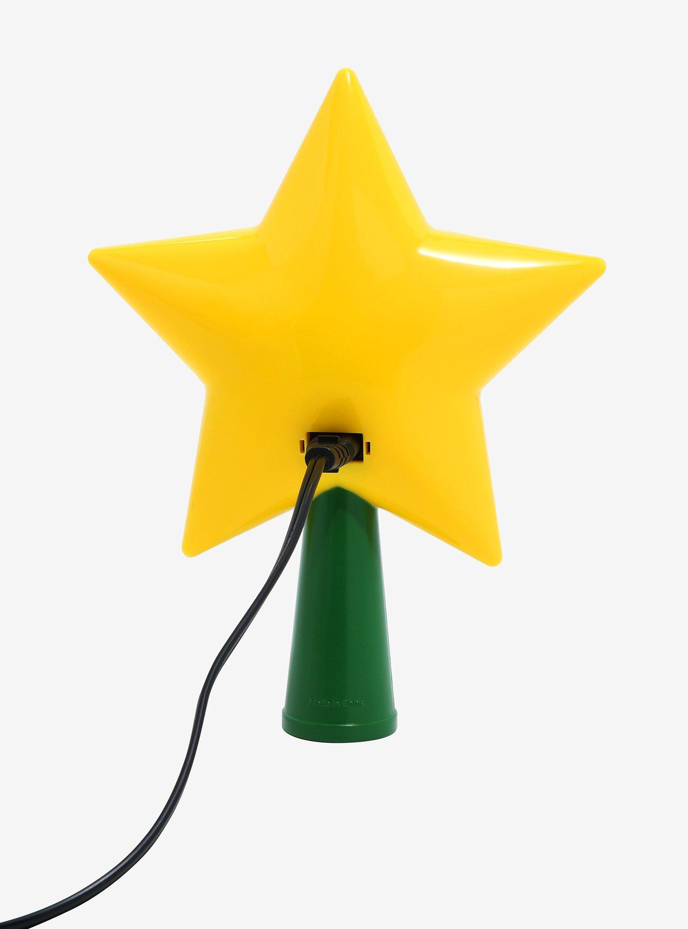 Nintendo Super Mario Super Star Light-Up Tree Topper, , alternate