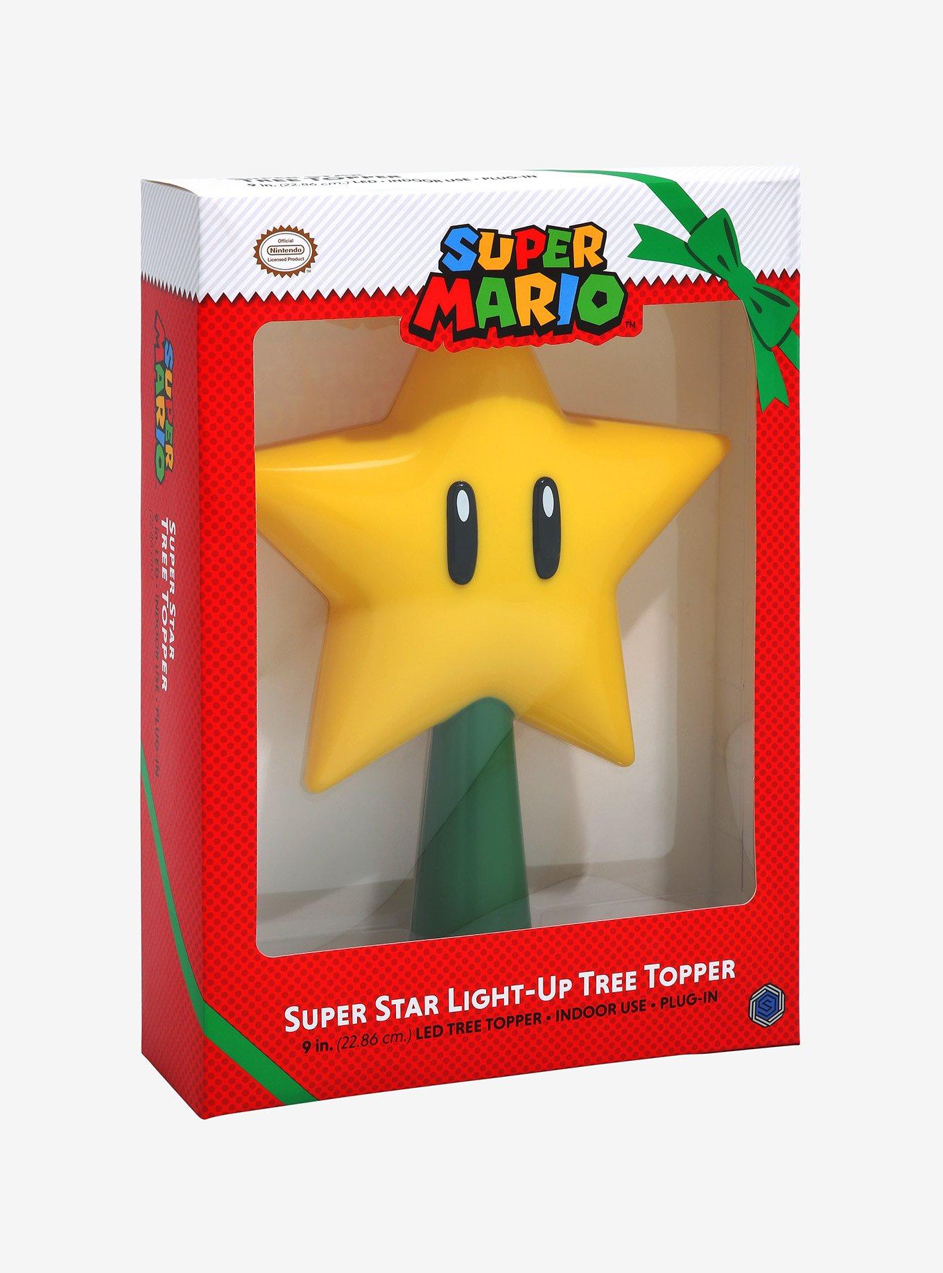 Nintendo Super Mario Super Star Light-Up Tree Topper, , alternate