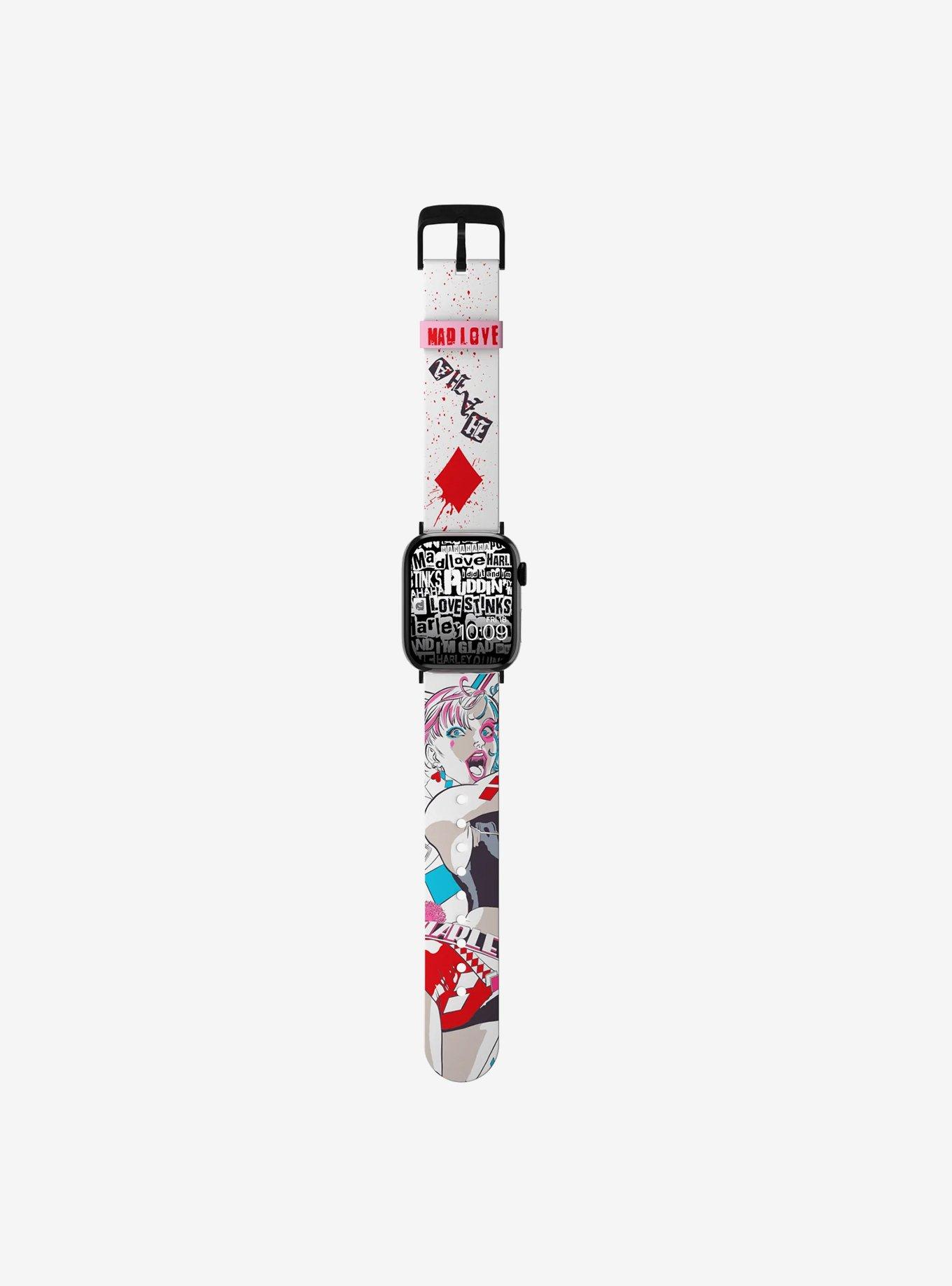 DC Comics Harley Quinn Manga Mad Love Watch Band, , alternate