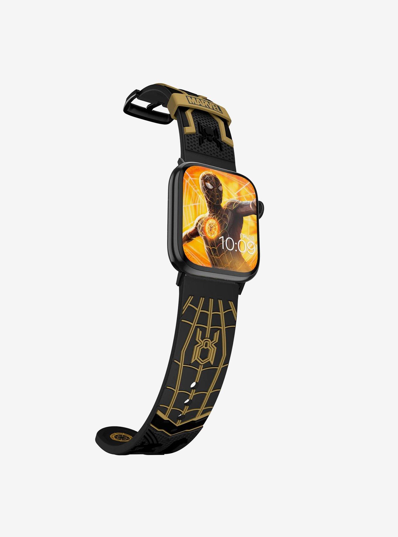 Marvel Spider-Man Black and Gold 3D Watch Band, , alternate