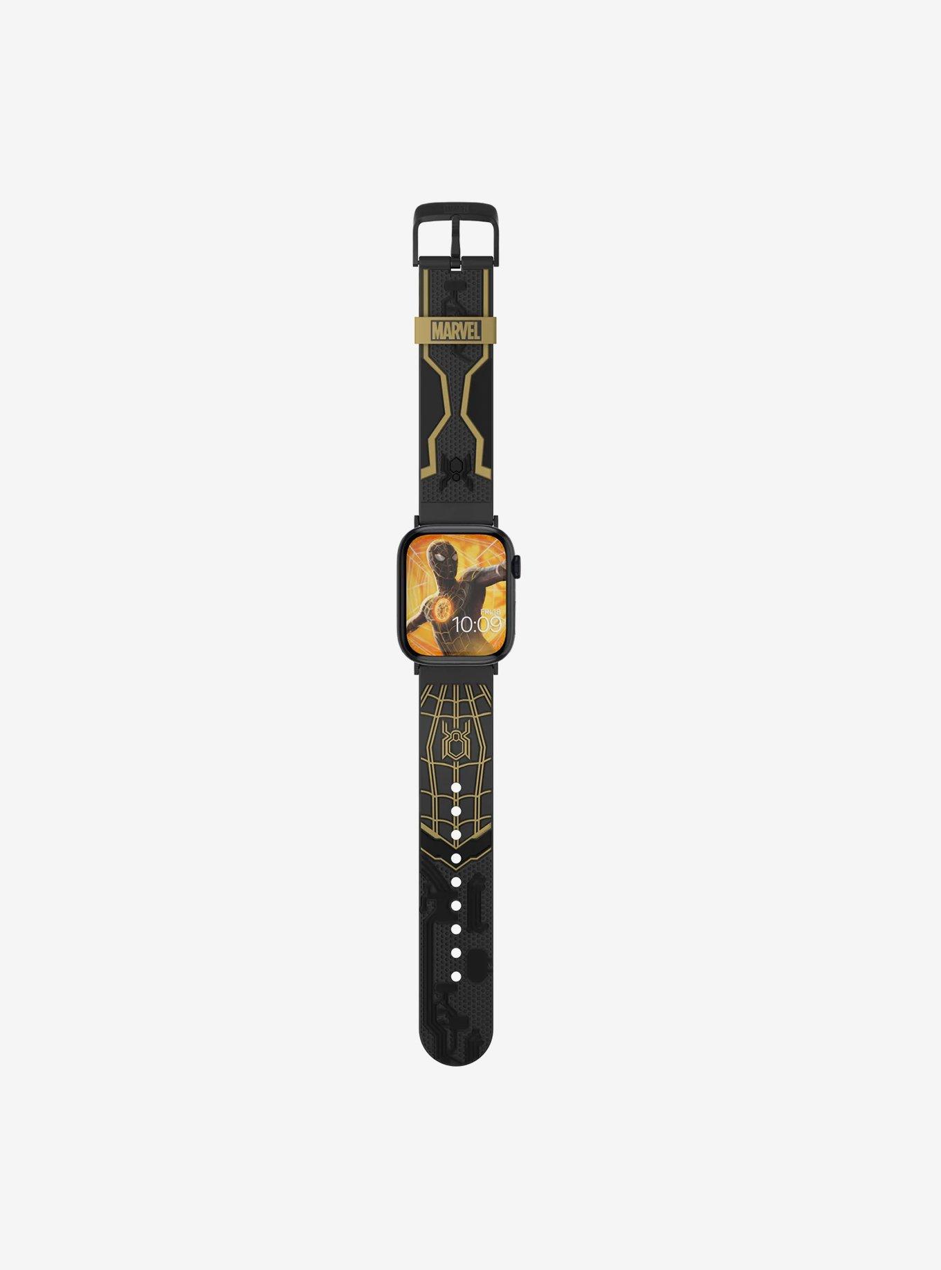 Marvel Spider-Man Black and Gold 3D Watch Band, , alternate