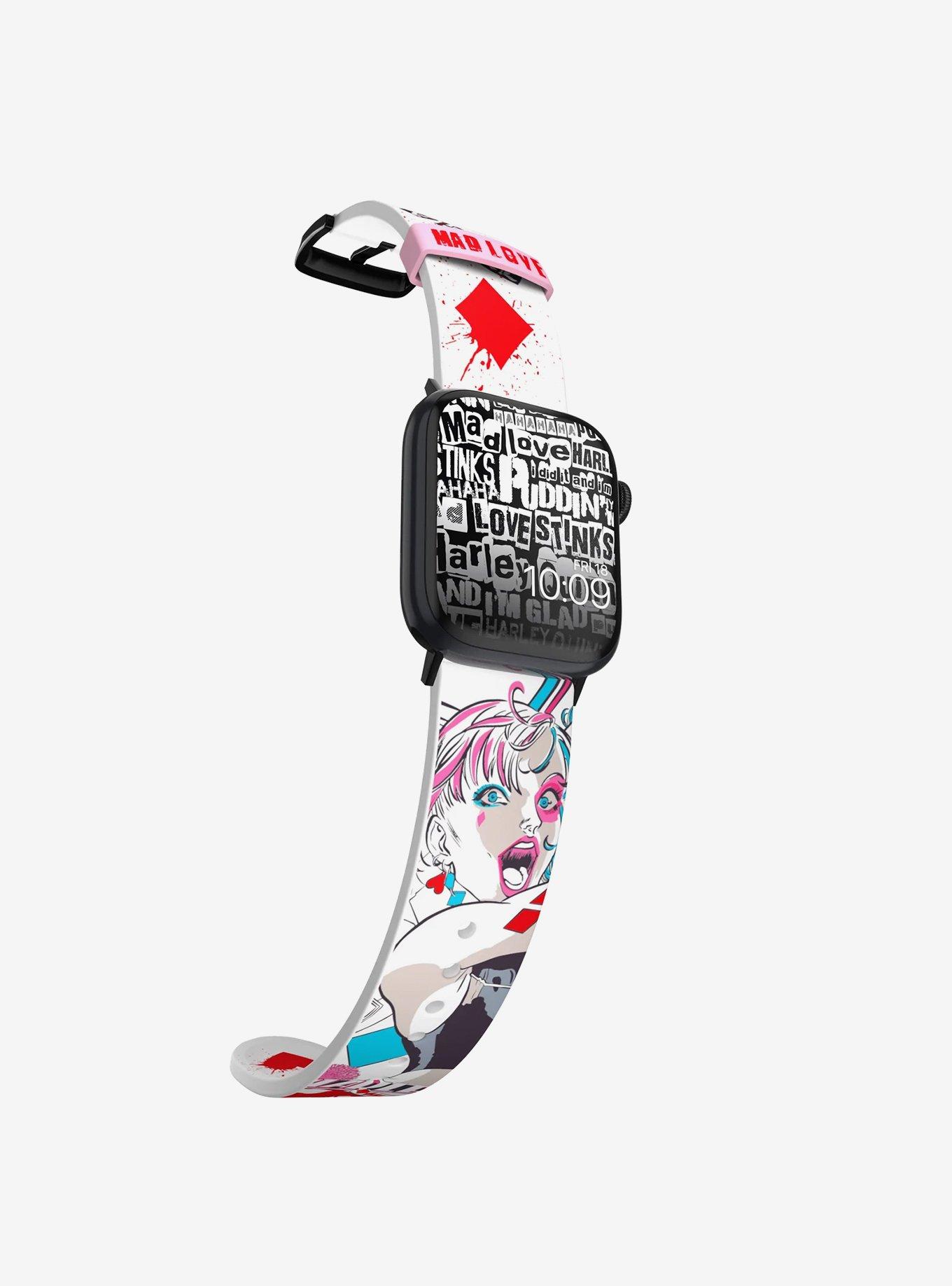 DC Comics Harley Quinn Manga Mad Love Watch Band, , alternate