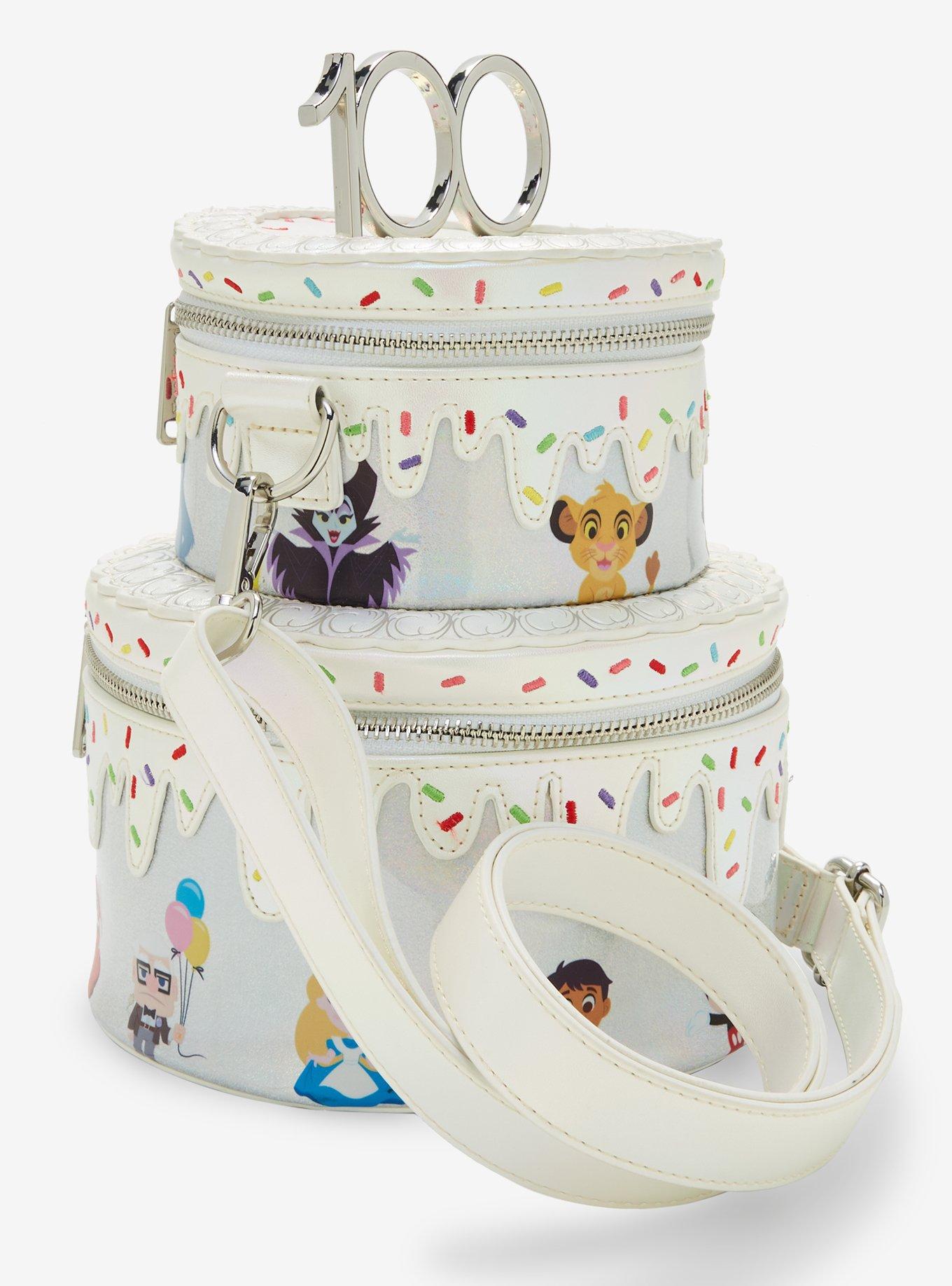 Loungefly Disney 100 Celebration Cake Crossbody Bag, , alternate