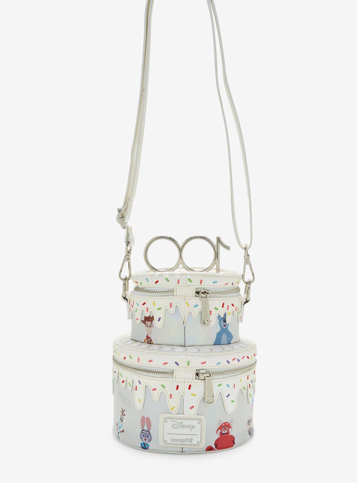 Loungefly Disney 100 Celebration Cake Crossbody Bag, , alternate