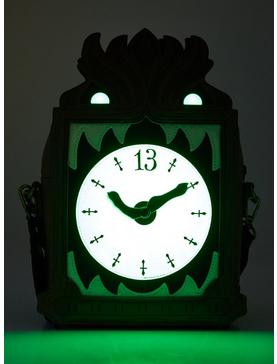 Loungefly Disney The Haunted Mansion Grandfather Clock Glow-in-the-Dark Crossbody Bag, , hi-res