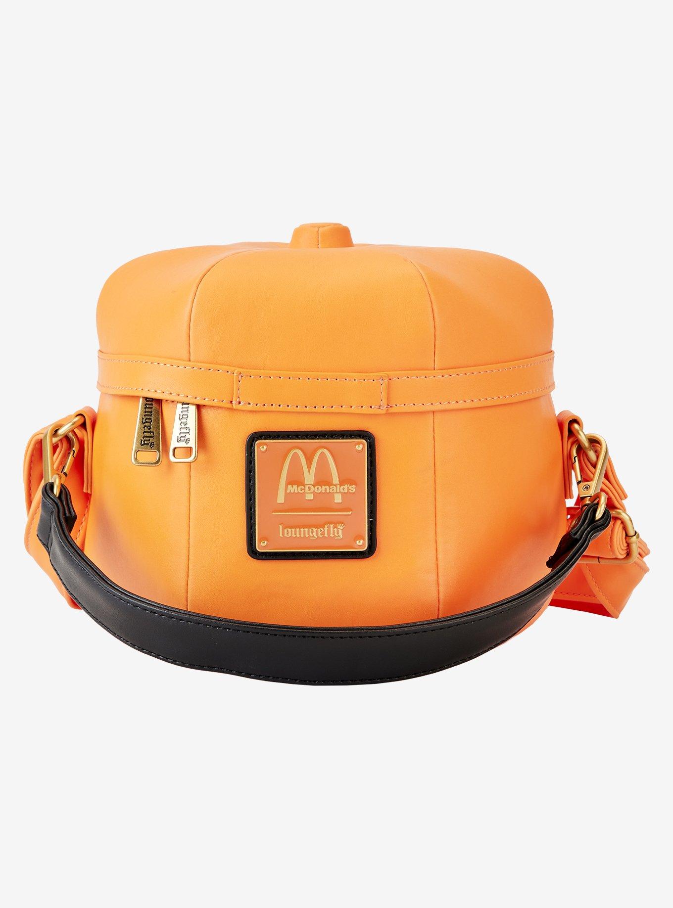 Loungefly McDonald's Halloween Happy Meal Pumpkin Bucket Glow-in-the-Dark Crossbody Bag, , alternate