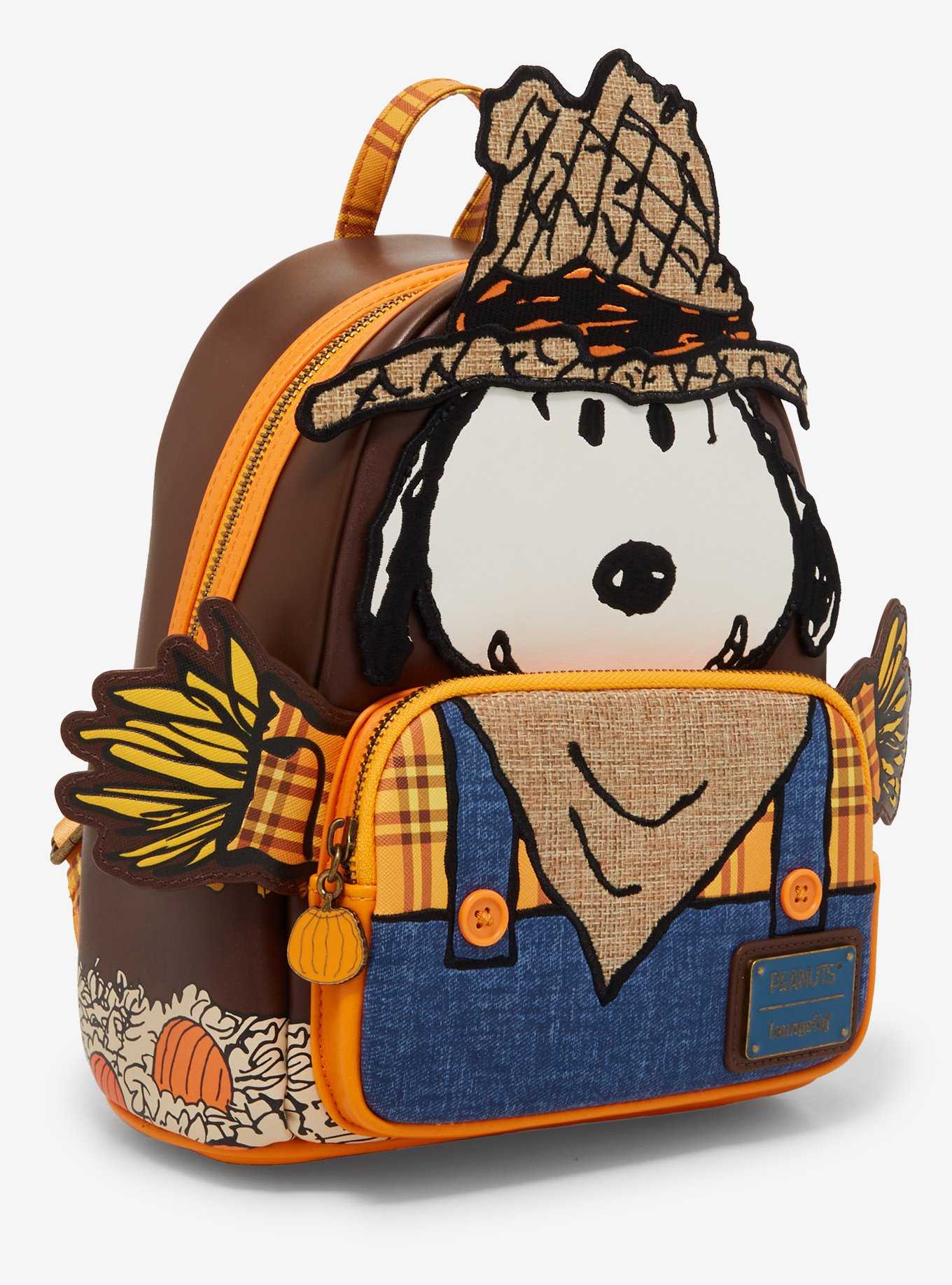 Loungefly Peanuts Snoopy Scarecrow Costume Figural Mini Backpack, , hi-res