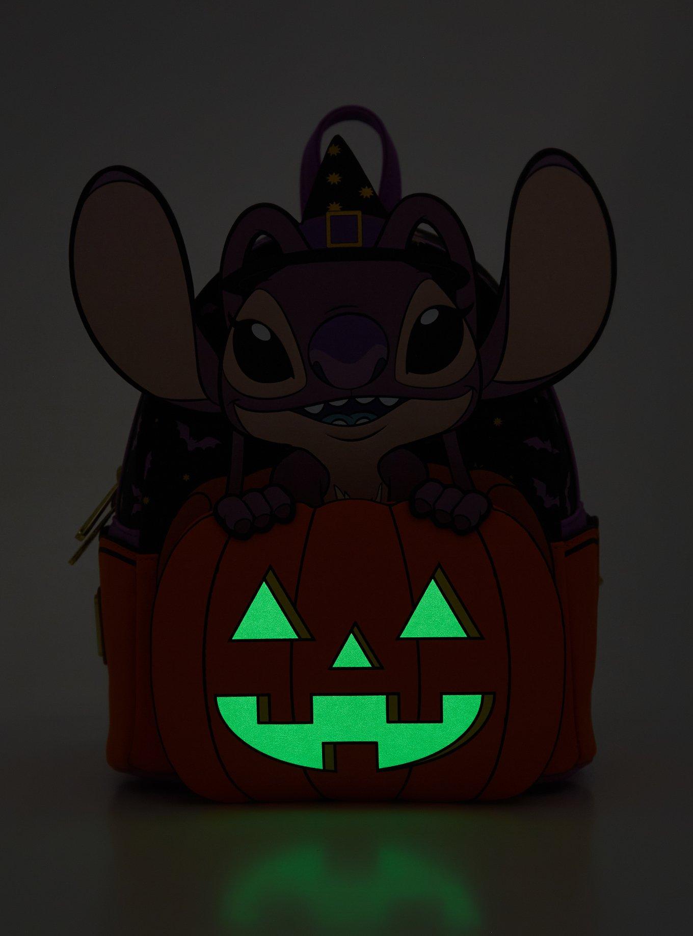 Loungefly Disney Lilo & Stitch: The Series Glow-In-The-Dark Angel Jack-o-Lantern Mini Backpack - BoxLunch Exclusive, , alternate