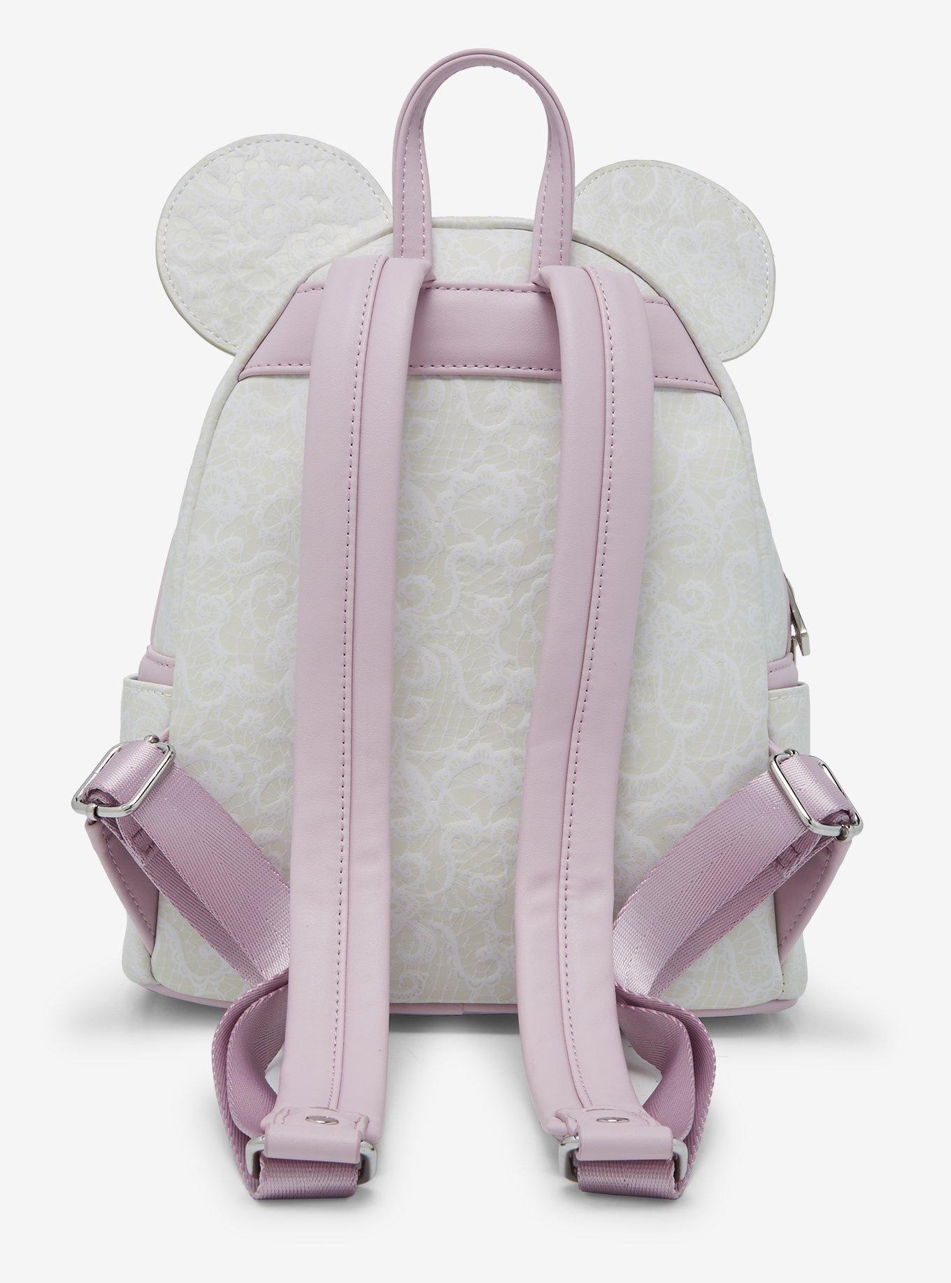 Loungefly Disney Minnie Mouse Lace Floral Ears Mini Backpack - BoxLunch Exclusive, , alternate