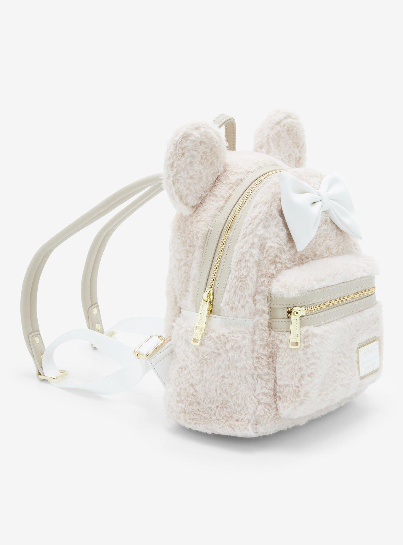 Loungefly Disney Minnie Mouse Faux Fur Mini Backpack - BoxLunch Exclusive