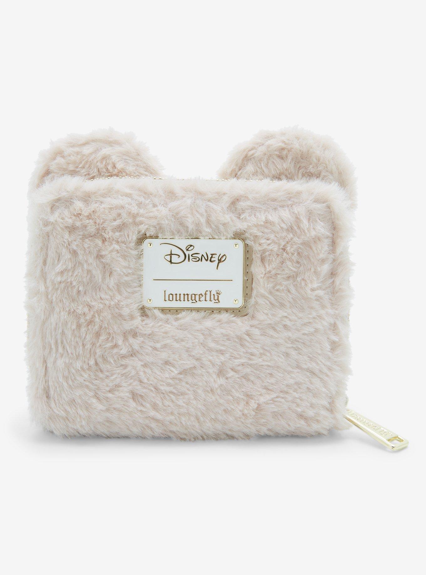 Loungefly Disney Minnie Mouse Faux Fur Figural Small Zip Wallet - BoxLunch Exclusive, , hi-res