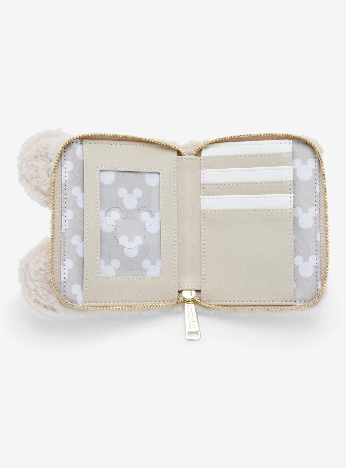 Loungefly Disney Minnie Mouse Faux Fur Figural Small Zip Wallet - BoxLunch Exclusive, , alternate
