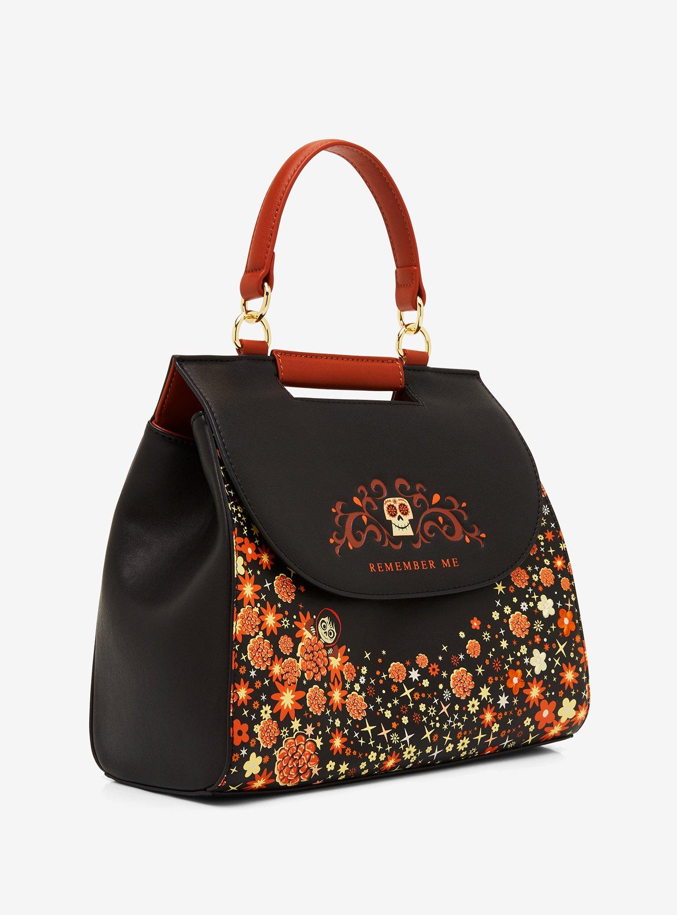 Loungefly Disney Pixar Coco Marigold Allover Print Handbag - BoxLunch Exclusive, , alternate