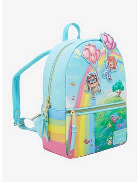 Loungefly Disney Pixar Up Carl & Ellie Rainbow Mini Backpack - BoxLunch Exclusive, , hi-res