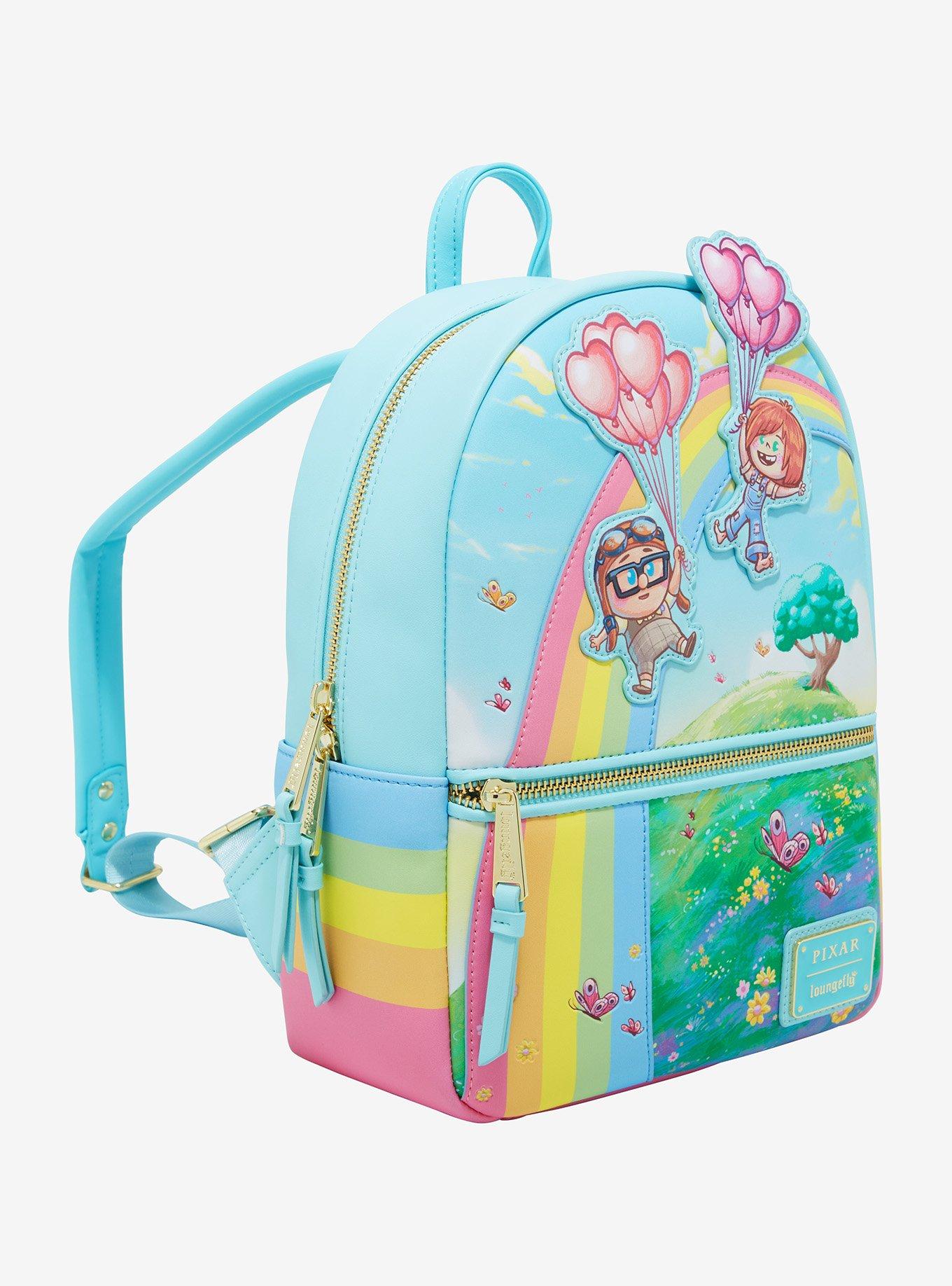 Loungefly Disney Pixar Up Carl & Ellie Rainbow Mini Backpack - BoxLunch Exclusive, , alternate