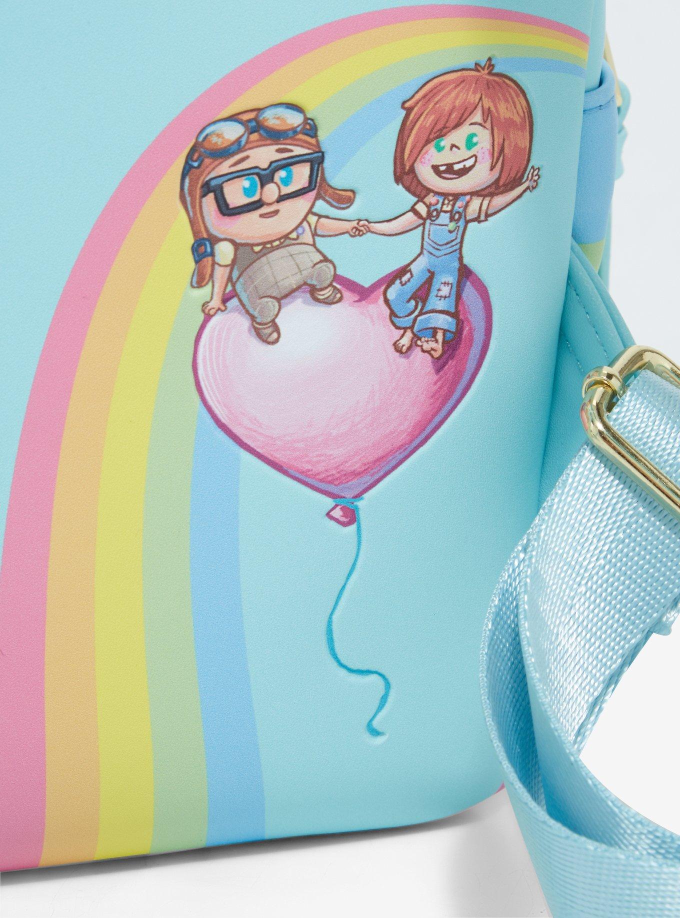 Loungefly Disney Pixar Up Carl & Ellie Rainbow Mini Backpack - BoxLunch Exclusive, , alternate