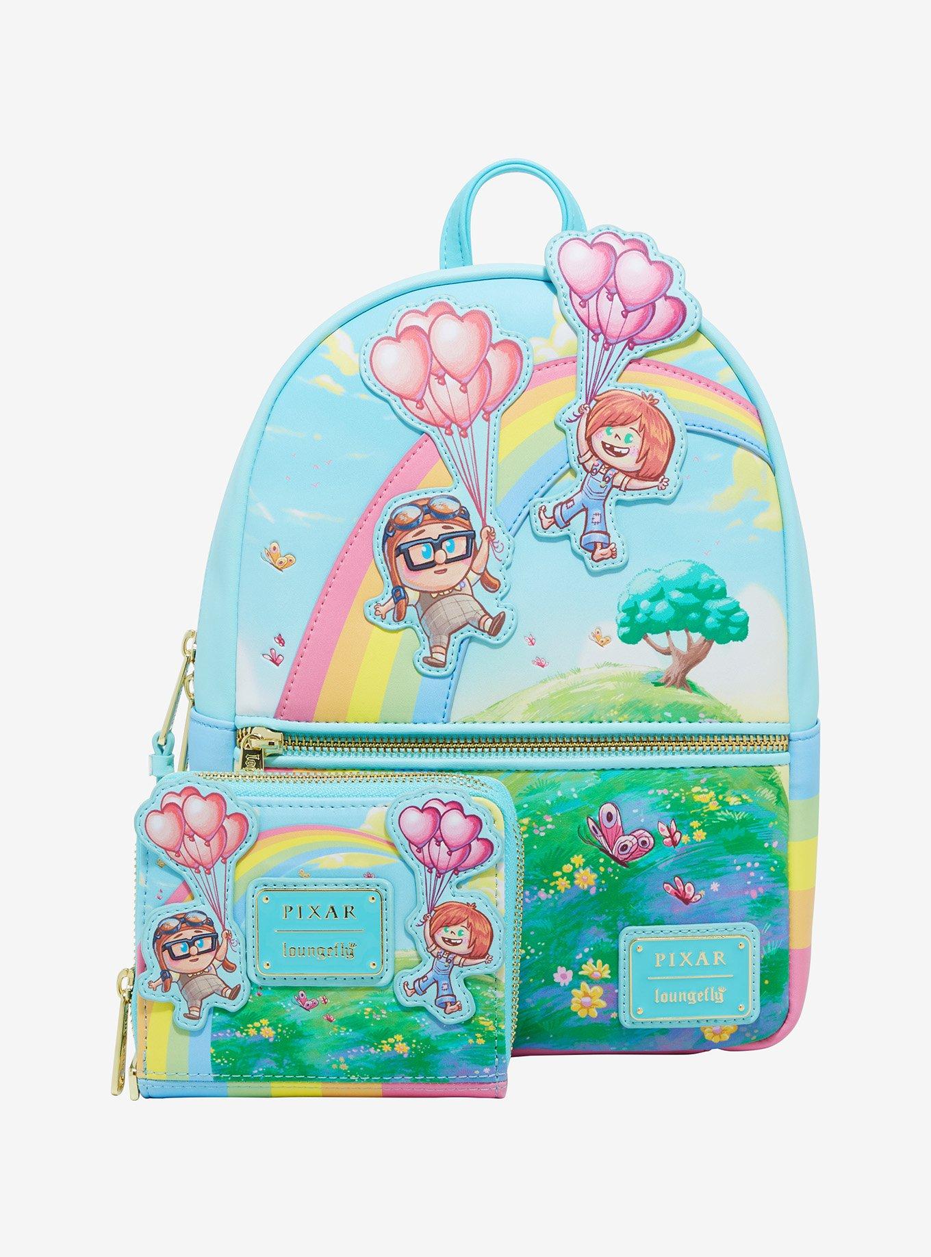 Loungefly Disney Pixar Up Carl & Ellie Rainbow Mini Backpack - BoxLunch Exclusive, , alternate