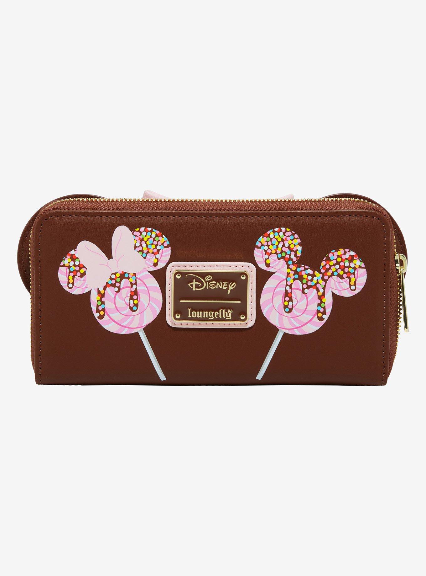 Loungefly Disney Minnie Mouse Chocolate Lollipop Ears Wallet - BoxLunch Exclusive