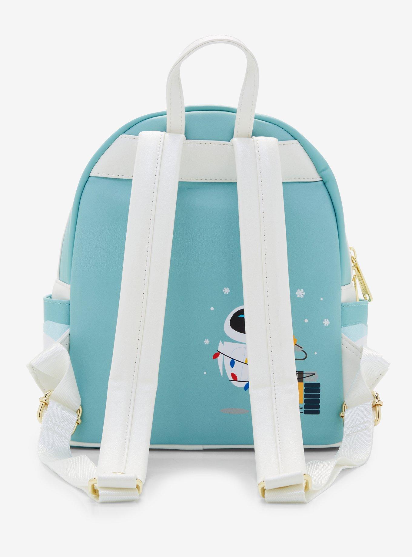 Loungefly Disney Pixar WALL-E EVE & WALL-E Holiday Glow-in-the-Dark Mini Backpack - BoxLunch Exclusive, , alternate