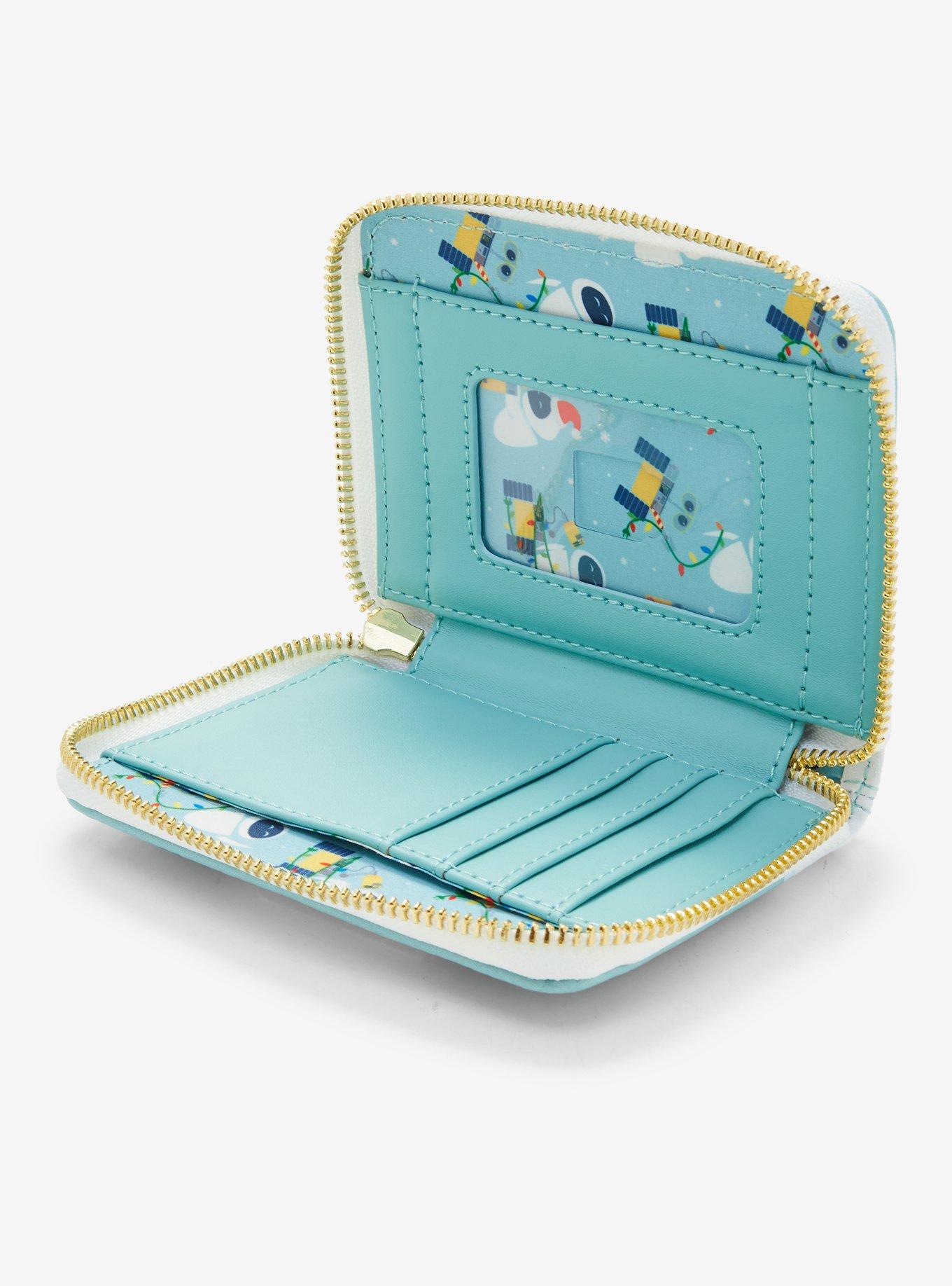 Loungefly Disney Pixar WALL-E EVE & WALL-E Holiday Glow-in-the-Dark Small Zip Wallet - BoxLunch Exclusive, , alternate