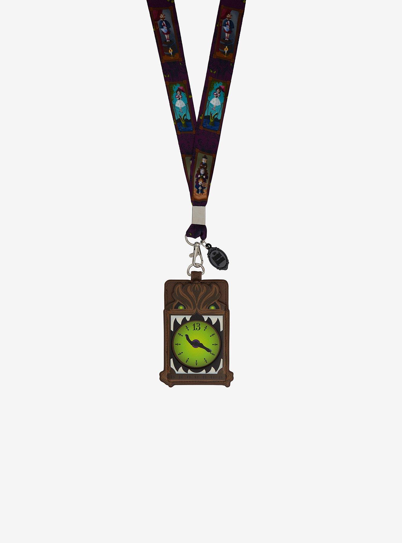 Loungefly Haunted Mansion Stretching Portraits Lanyard With Cardholder, , alternate